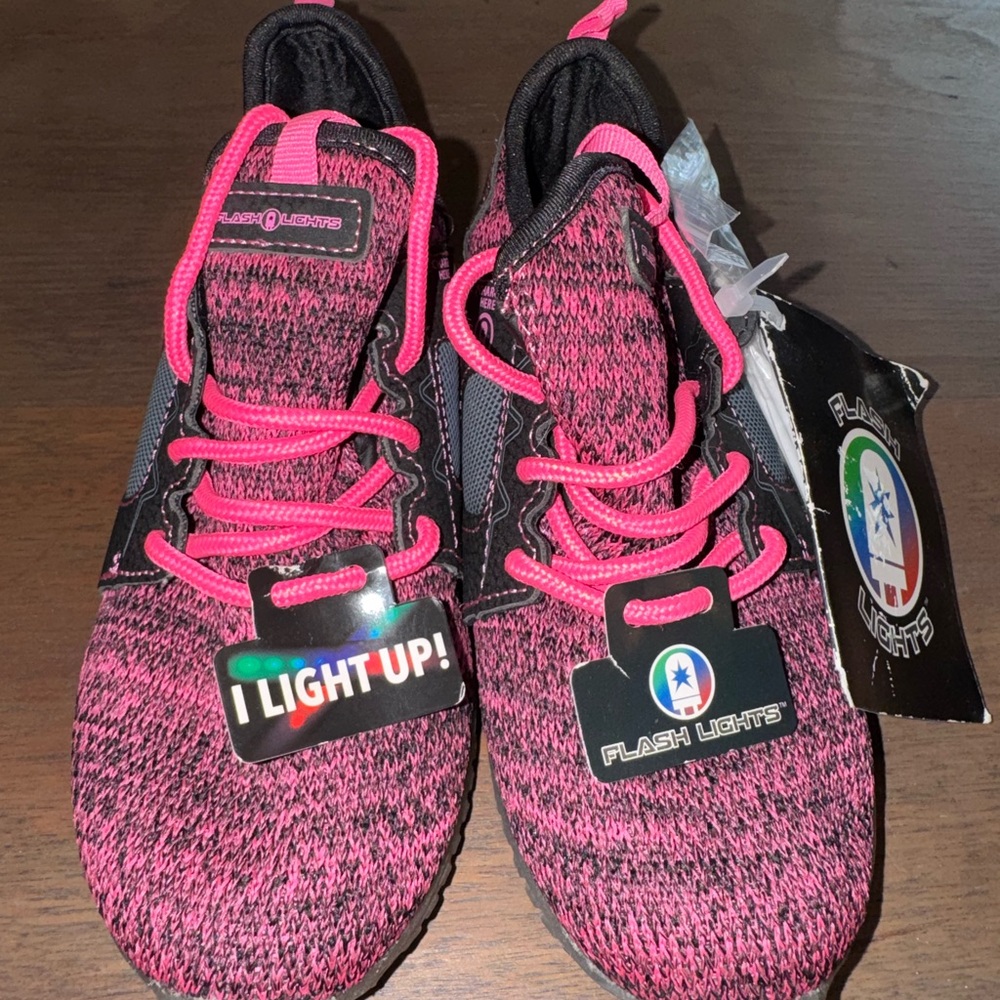 Flash Lights Girls Rechargeable Athletic Shoes